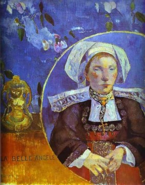  Madame Lienzo - La Belle Angele Retrato de Madame Satre Postimpresionismo Primitivismo Paul Gauguin